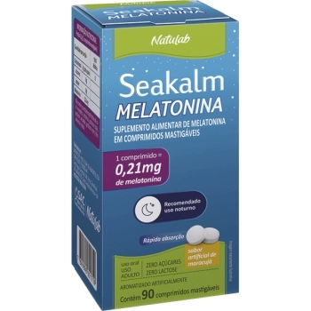 SEAKALM MELATONINA COMP MAST 021MG C/90CPR NATULAB
