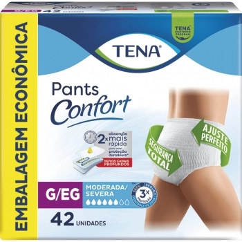 ROUPA INTIMA TENA PANTS CONFORT G/EG 42 UND ESSITY