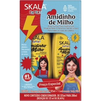 SKALA KIT SH+COND AMIDO DE MILHO 325/200ML
