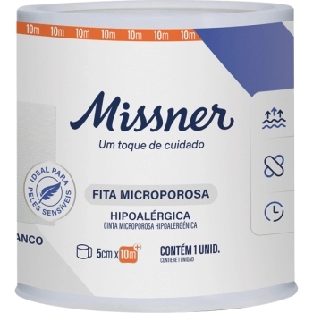 FITA MICROPOROSA BRANCA 5X10CM MISSNER