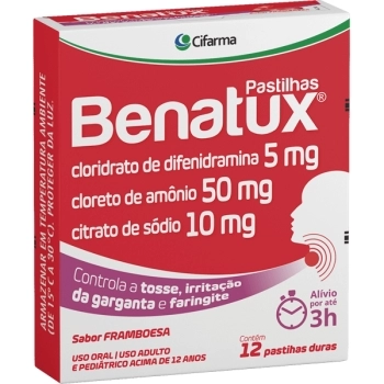 BENATUX PASTILHAS FRAMBOESA C/12 CIFARMA