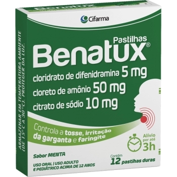 BENATUX PASTILHAS MENTA C/12 CIFARMA