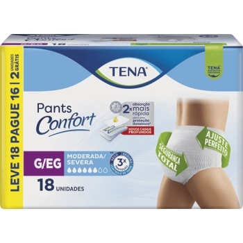 ROUPA INTIMA TENA PANTS CONFORT G/EG L18 P16 ESSITY
