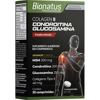 COLAGEN II CONDROITINA+GLUCOSAMINA 30CPR BIONATUS