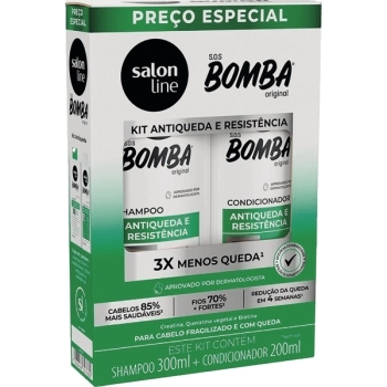 SOS BOMBA KIT SHAMP/CONDIC ANTIQUEDA 300ML SALON LINE