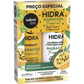 HIDRA KIT SHAMP/CONDIC MARACUJA TROPICAL 300ML SALON LINE