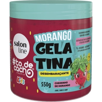 TODECACHO GELATINA KIDS MORANGO 550GR SALON LINE