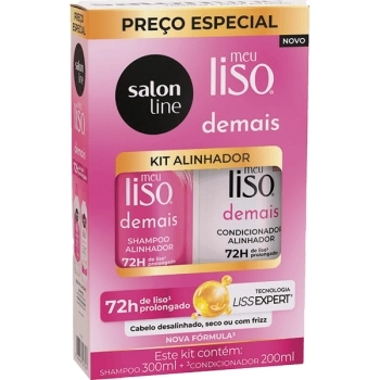 MEU LISO KIT SHAMP/CONDIC DEMAIS 300ML SALON LINE