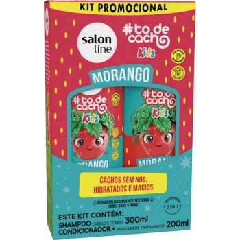 TODECACHO KIDS KIT SHAMP/CONDIC MORANGO 300ML SALON LINE
