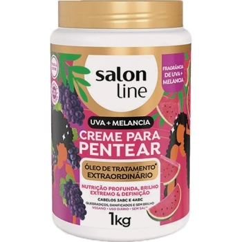 CREME PENTEAR OLEO TRATAMENTO EXTRAORDINARIO UVA+MELANCIA 1KG SALON LINE