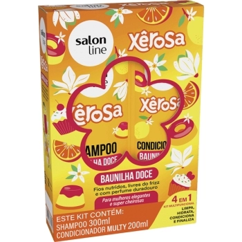 XEROSA KIT SHAMP/CONDIC BAUNILHA DOCE 300/200ML SALON LINE
