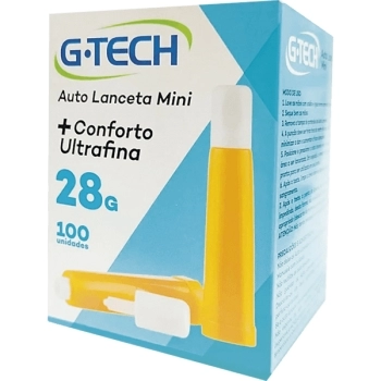 AUTO LANCETA 28G 100UN G-TECH