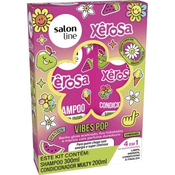 XEROSA KIT SHAMP/CONDIC VIBES POP 300/200ML SALON LINE