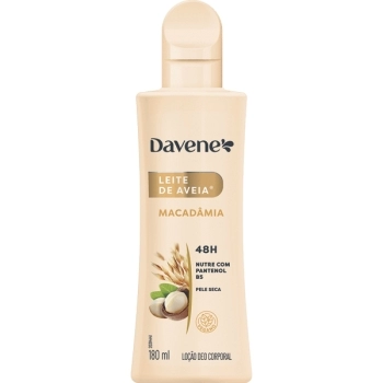 LEITE DE AVEIA HIDRATANTE CORPORAL MACADAMIA 180ML DAVENE