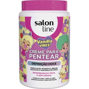 CREME PENTEAR KIDS DEFINICAO DOCE VANILLA VIBES 1KG SALON LINE