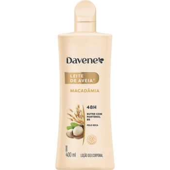 LEITE DE AVEIA HIDRATANTE CORPORAL MACADAMIA 400ML DAVENE