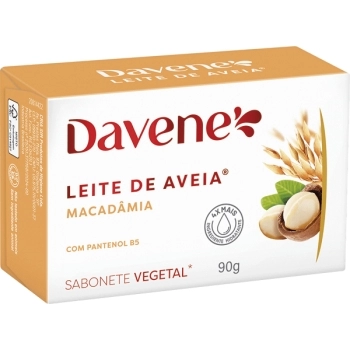 LEITE DE AVEIA SABONETE VEGETAL MACADAMIA 90GR DAVENE