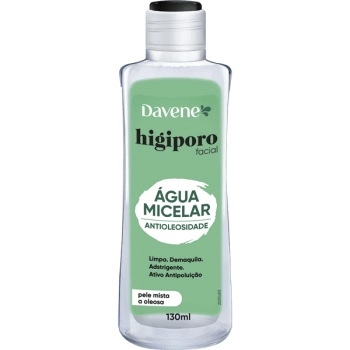 HIGIPORO AGUA MICELAR PELE MISTA A OLEOSA 130ML DAVENE