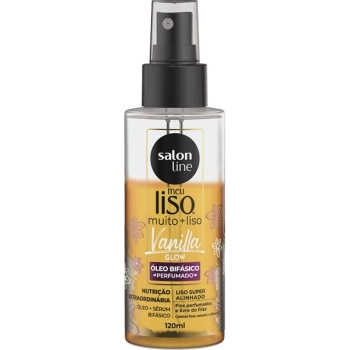 MEU LISO OLEO BIFASICO MUITO + LISO VANILLA GLOW 120ML SALON LINE