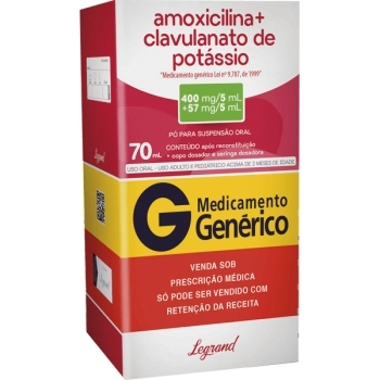 G.AMOXICILINA+CLAVULANAT 400+57MG 70ML LEGRAND
