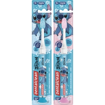 ESCOVA INF STITCH TIMER LIGHT MC AZUL/ROSA DENTALCLEAN