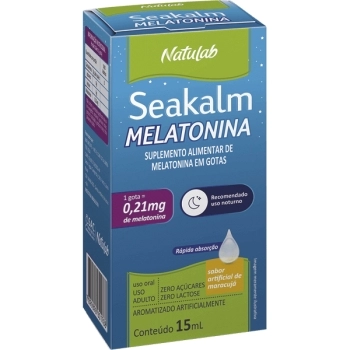 SEAKALM MELATONINA 0,21MG GTS MARACUJA NATULAB