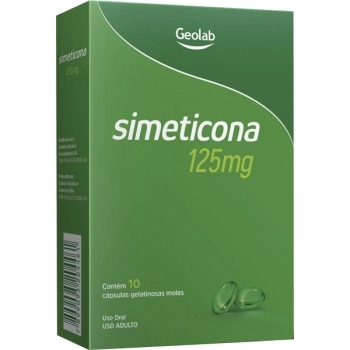 SIMETICONA 125MG 10CPS GEL GEOLAB