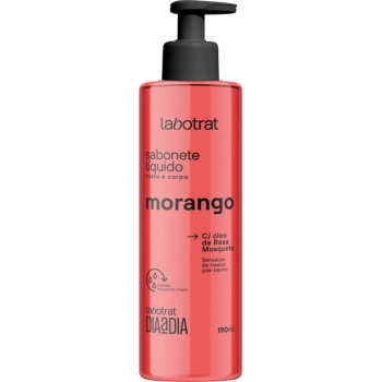 SABONETE LIQUIDO ROSTO E CORPO MORANGO 190ML LABOTRAT