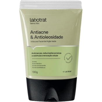 MASCARA FACIAL ARGILA VERDE ANTIACNE E ANTIOLEOSIDADE DERMO SKIN 130GR LABOTRAT