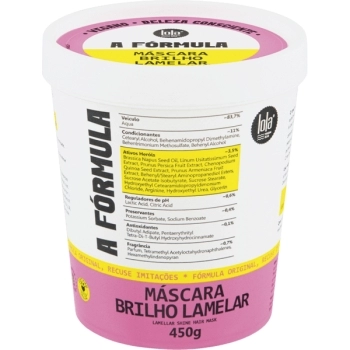LOLA A FORMULA MASCARA BRILHO LAMELAR 450GR