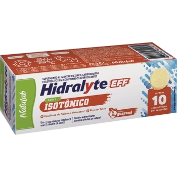 HIDRALYTE ISOTONICO 3X1 10CPR EFERVESCENTE GUARANA NATULAB