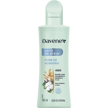 LEITE DE AVEIA HIDRATANTE CORPORAL FLOR DE ALGODAO 180ML DAVENE