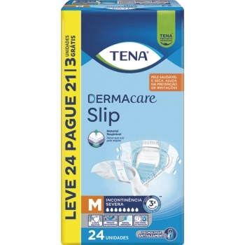 FRALDA TENA DERMACARE SLIP M L24 P22 ESSITY