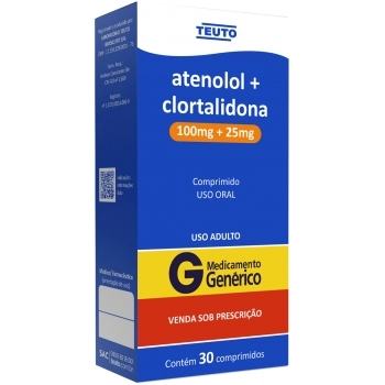 G.ATENOLOL+CLORTAL 50+12,5MG 30CPR TEUTO