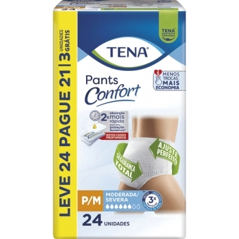 ROUPA INTIMA TENA PANTS CONFORT P/M L24 P21 ESSITY