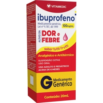 G.IBUPROFENO GTS 100MG 20ML TUTTI FRUTTI VITAMEDIC