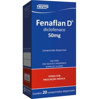 FENAFLAN D (DISPERSIVEL) 50MG 20CPR TEUTO