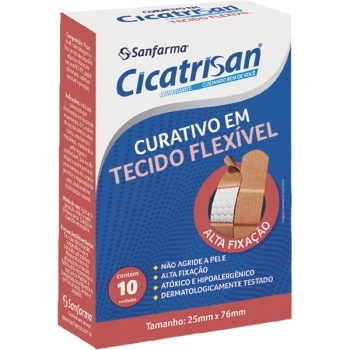 CICATRISAN CURATIVO TRANSPARENTE 10UND SANFARMA