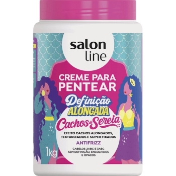 CREME PENTEAR DEFINICAO ALONGADA CACHOS SEREIA 1KG SALON LINE