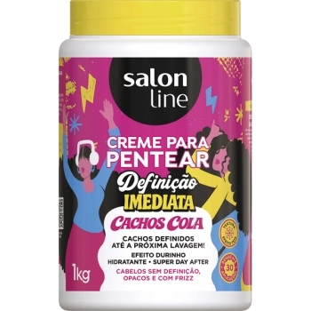 CREME PENTEAR DEFINICAO IMEDIATA CACHOS COLA 1KG SALON LINE