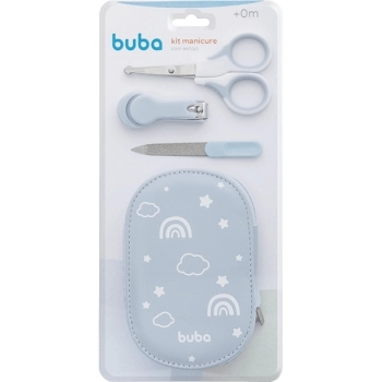 BUBA KIT MANICURE C/ESTOJO AZUL (CORTADOR, LIXA E TESOURA)