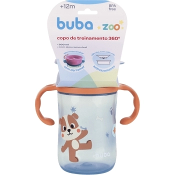 BUBA COPO TREINAMENTO 360º C/ALCA REMOVIVEL ZOO CACHORRO 300ML