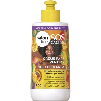 SOS CACHOS CREME PENTEAR OLEO DE MANGA 300ML SALON LINE