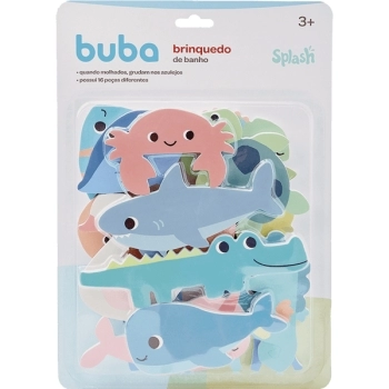 BUBA BRINQUEDO DE BANHO SPLASH (BICHINHOS) 16 PECAS ( + 3M)