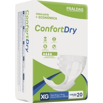 FRALDA DESC GERIATRICA XG 20UN CONFORT DRY
