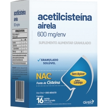 ACETILCISTEINA 600MG C/16 ENV AIRELA