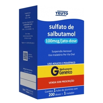 G.SALBUTAMOL SPRAY 200DOSES TEUTO