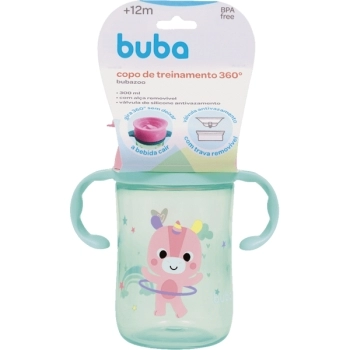 BUBA COPO TREINAMENTO 360º C/ALCA REMOVIVEL ZOO UNICORNIO 300ML