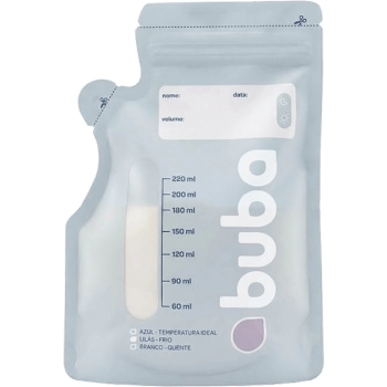 BUBA SACO TERMOSSENSIVEL PARA ARMAZENAR LEITE MATERNO 25UND 220ML