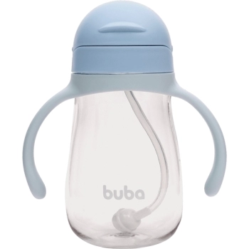 BUBA COPO CANUDO DISPOSITIVO C/ALCA AZUL 350ML